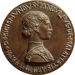 Medaglia di Sigismondo Pandolfo Malatesta, recto